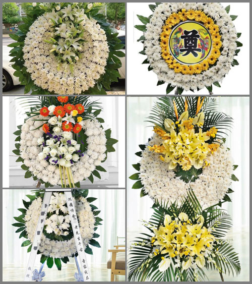 北京房山区周口店地区南韩继村花圈速递